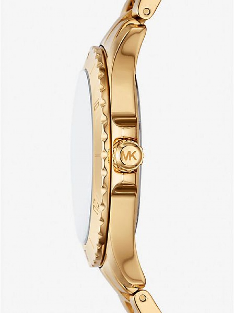 Relojes Michael Kors Slim Everest Hombre Doradas | 73024PBSI