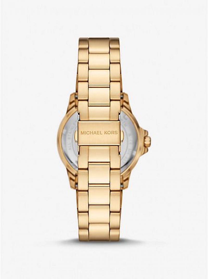 Relojes Michael Kors Slim Everest Hombre Doradas | 73024PBSI