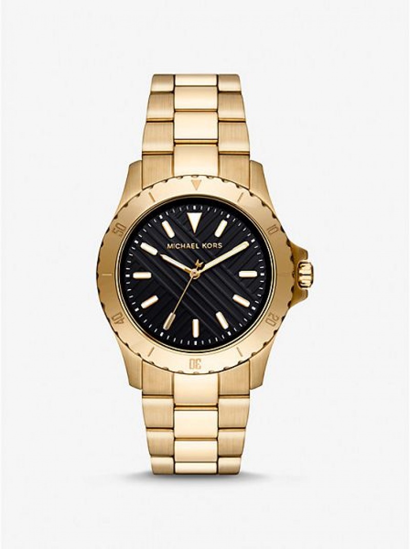 Relojes Michael Kors Slim Everest Hombre Doradas | 73024PBSI