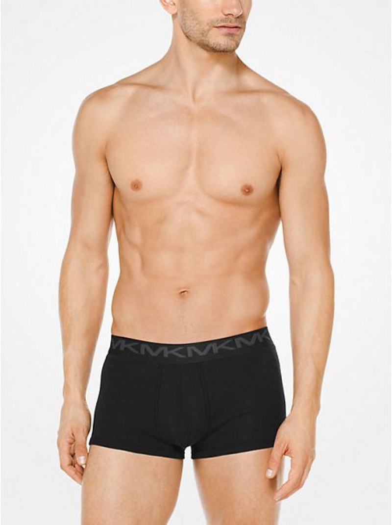 Trunks Michael Kors 3-pack Algodon Hombre Negras | 78542VGPY