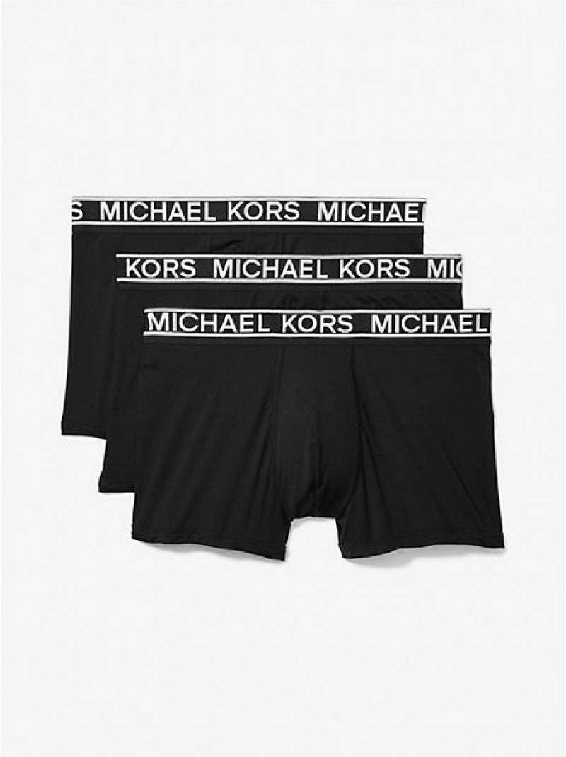 Trunks Michael Kors 3-pack Algodon Hombre Negras | 91743LYHZ